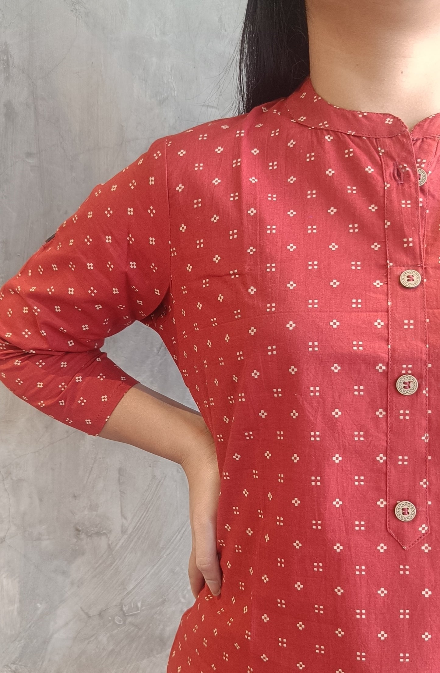 Rust Dot Short top