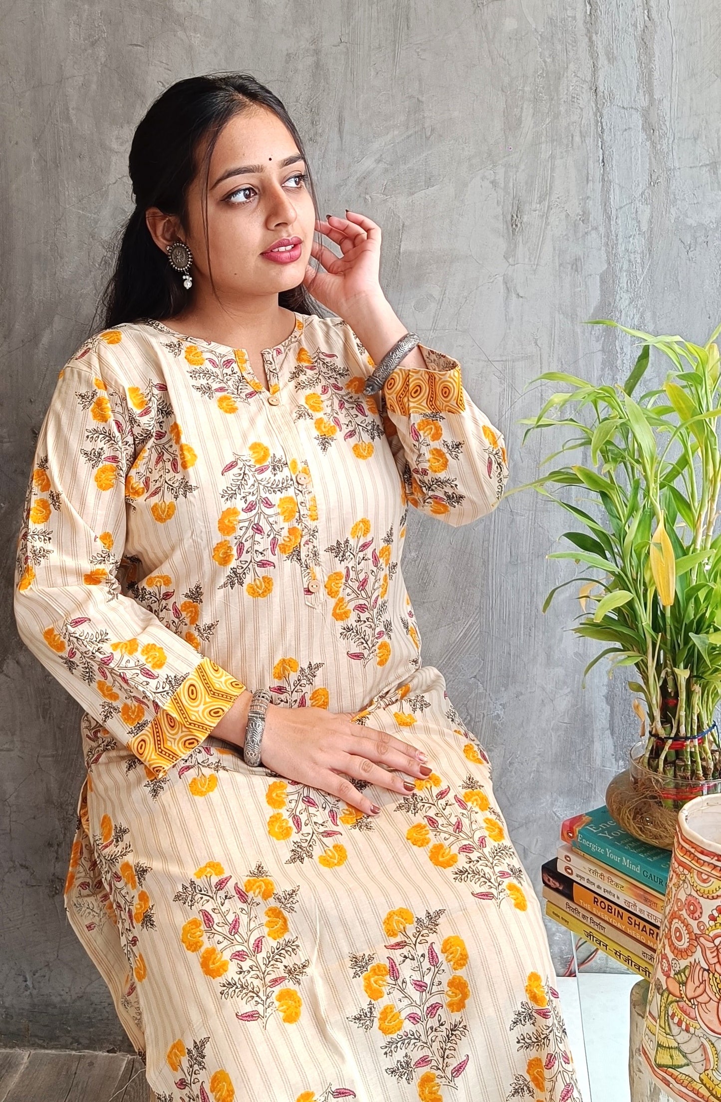 Light Yellow Floral Co-ord Set