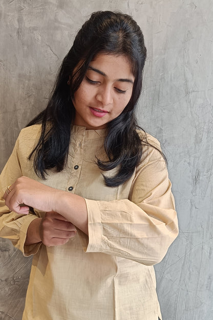 Beige Color Premium Cotton Top