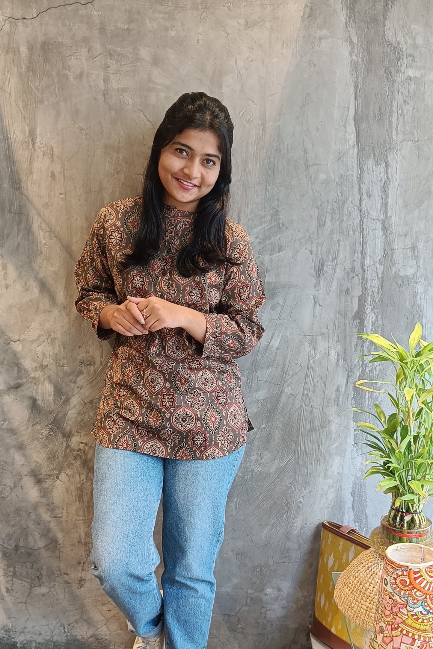 Ajrakh Print Short Top
