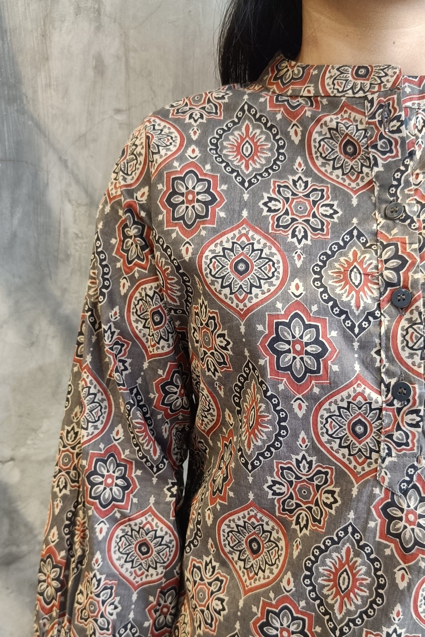 Ajrakh Print Short Top