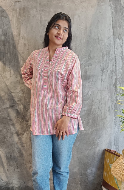 Ice-cearm Pink Short Top