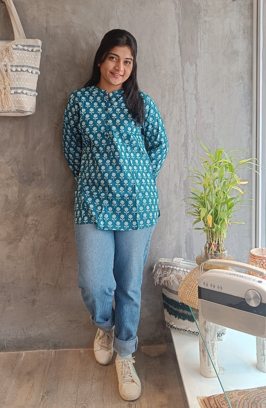 Jaipuri Print Short Top