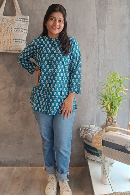 Jaipuri Print Short Top
