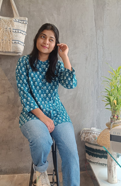Jaipuri Print Short Top