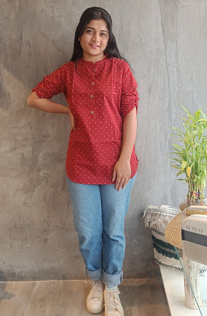 Rust Dot Short top