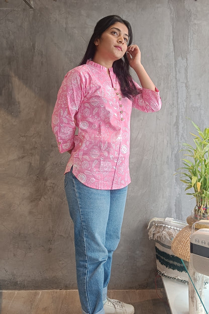 Soft Pink Short Top