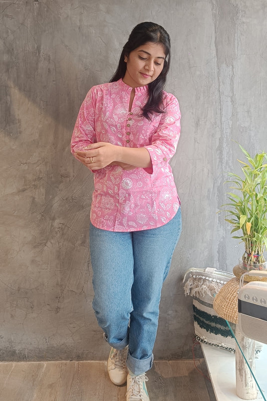 Soft Pink Short Top