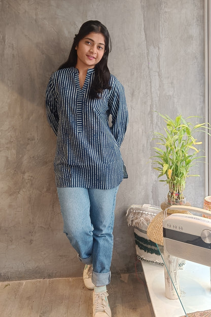 Dark Indigo Short Top