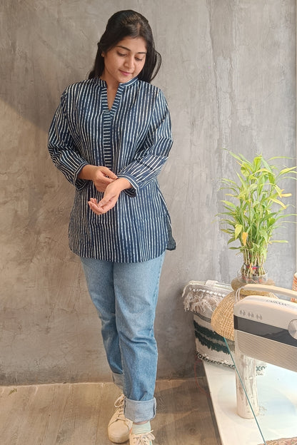 Dark Indigo Short Top