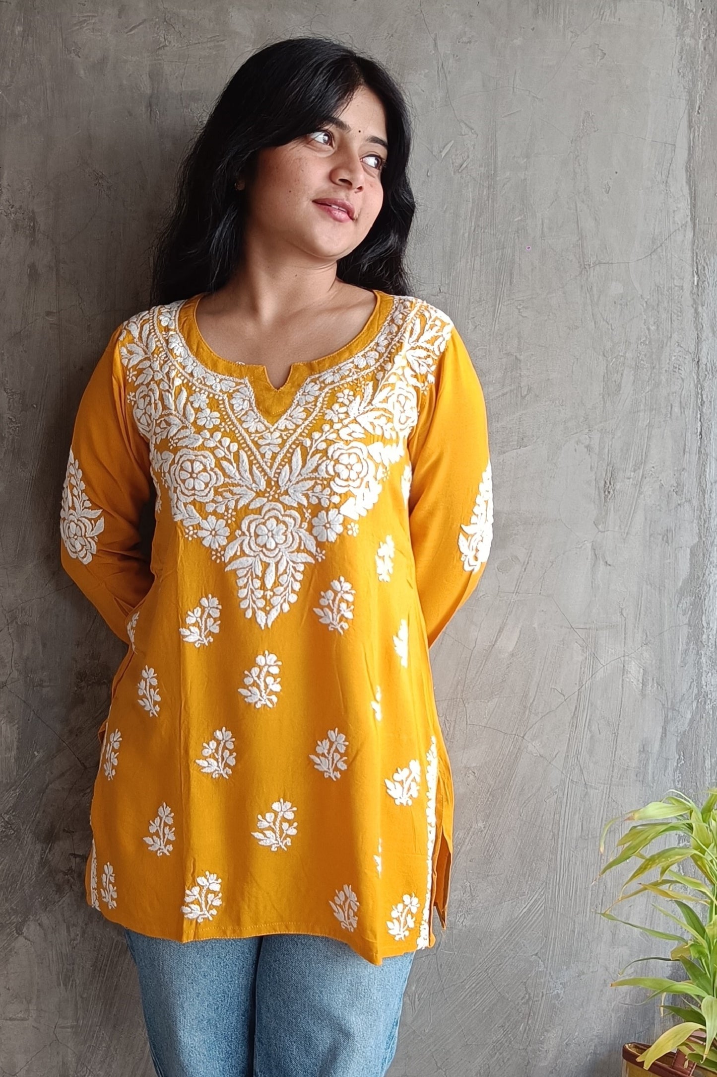 Mustered Yellow Short Top